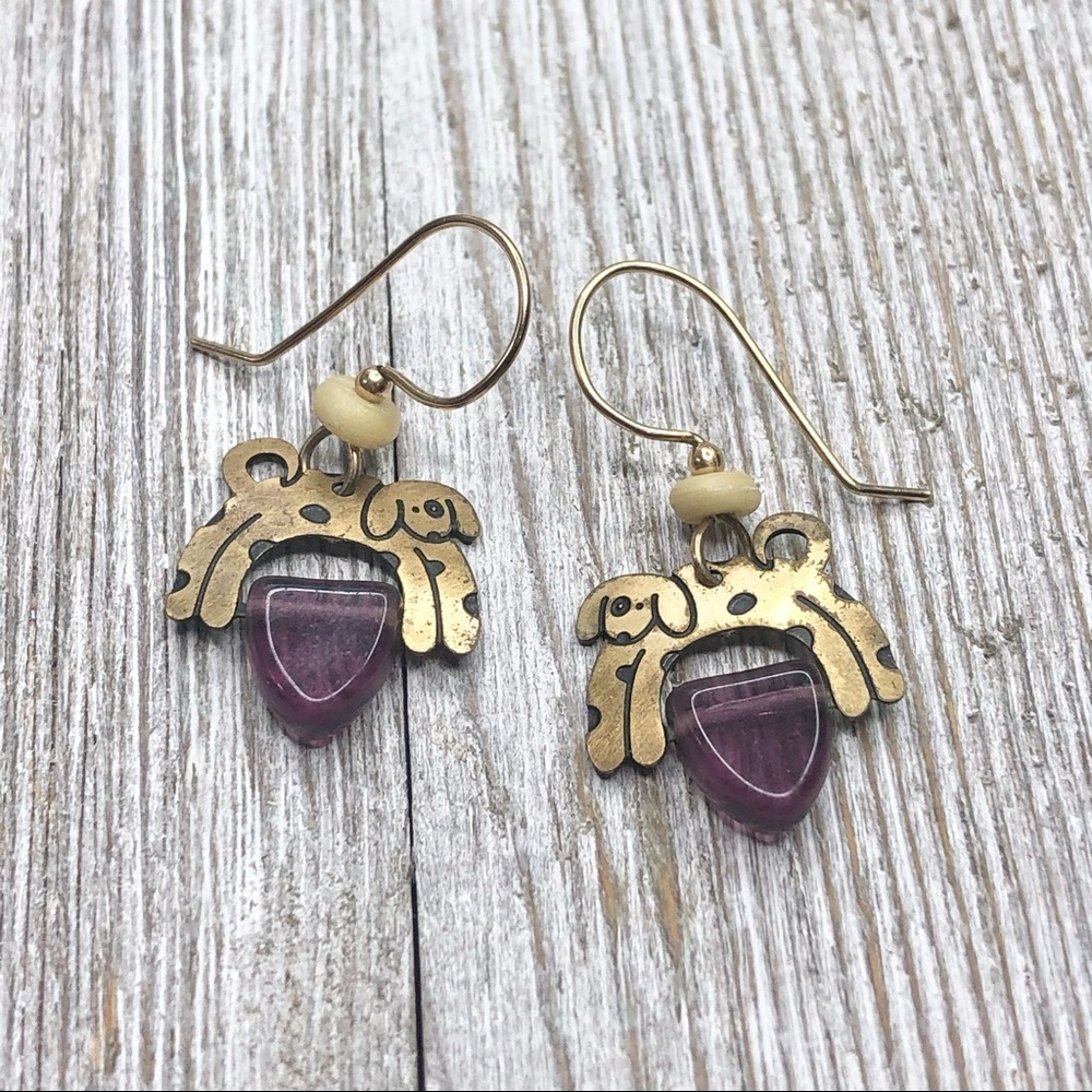 Jody Coyote Dog Hook Earrings